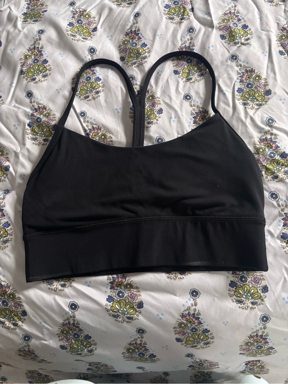 lululemon athletica Black Racerback Sports Bralette